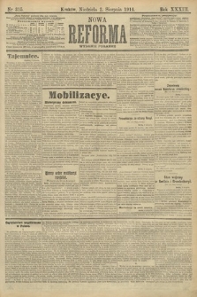 Nowa Reforma (wydanie poranne). 1914, nr 315