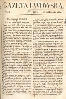 Gazeta Lwowska. 1831, nr 127