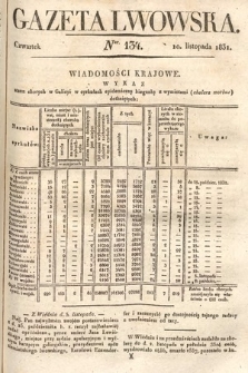 Gazeta Lwowska. 1831, nr 134