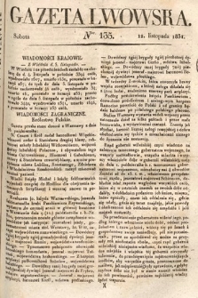 Gazeta Lwowska. 1831, nr 135