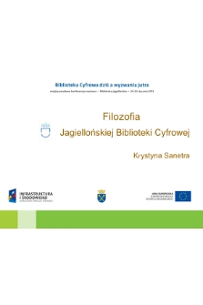 Filozofia Jagiellońskiej Biblioteki Cyfrowej