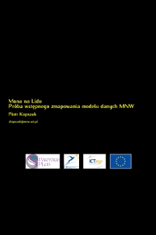 Mona na Lido : próba wstępnego zmapowania modelu danych MNW