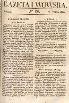 Gazeta Lwowska. 1831, nr 137