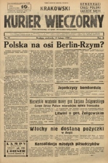 Krakowski Kurier Wieczorny : niezależny organ demokratyczny. 1938, nr 43