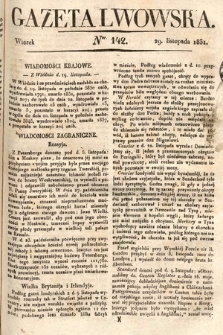 Gazeta Lwowska. 1831, nr 142