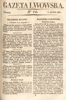 Gazeta Lwowska. 1831, nr 143