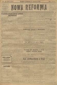 Nowa Reforma. 1924, nr 40