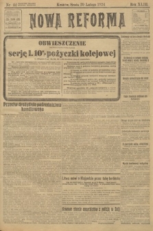 Nowa Reforma. 1924, nr 42