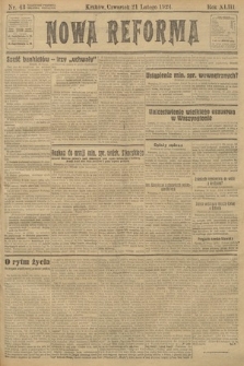 Nowa Reforma. 1924, nr 43
