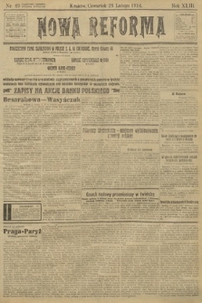 Nowa Reforma. 1924, nr 49