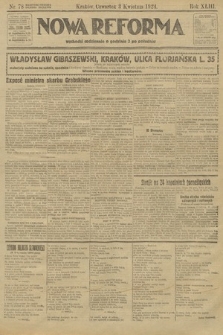 Nowa Reforma. 1924, nr 78