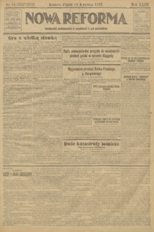 Nowa Reforma. 1924, nr 91