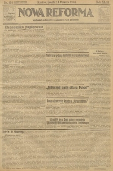Nowa Reforma. 1924, nr 134