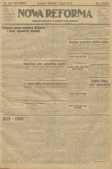 Nowa Reforma. 1924, nr 147