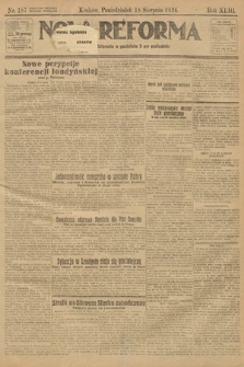 Nowa Reforma. 1924, nr 187
