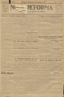 Nowa Reforma. 1924, nr 192