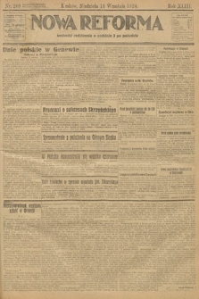Nowa Reforma. 1924, nr 209