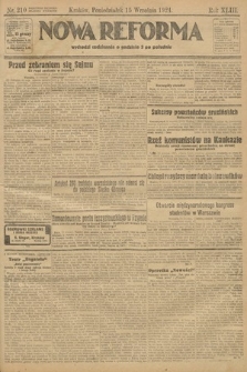Nowa Reforma. 1924, nr 210