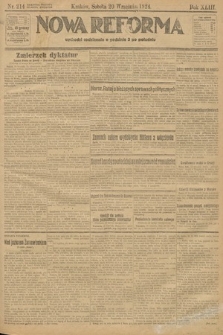 Nowa Reforma. 1924, nr 214