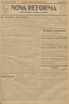 Nowa Reforma. 1924, nr 215