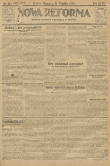 Nowa Reforma. 1924, nr 221