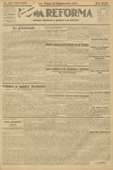 Nowa Reforma. 1924, nr 231