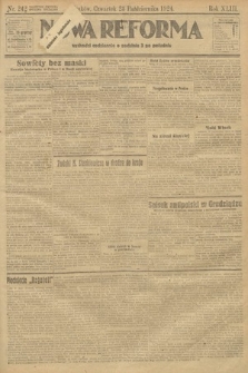 Nowa Reforma. 1924, nr 242