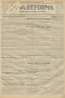 Nowa Reforma. 1924, nr 272