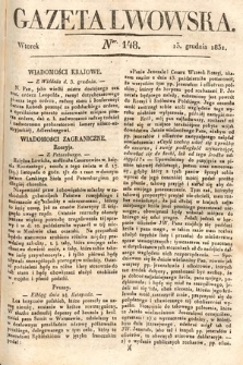 Gazeta Lwowska. 1831, nr 148