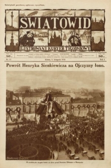 Światowid : ilustrowany kuryer tygodniowy. 1924, nr 13