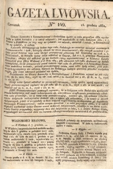 Gazeta Lwowska. 1831, nr 149