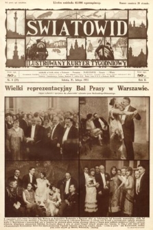 Światowid : ilustrowany kuryer tygodniowy. 1925, nr 8