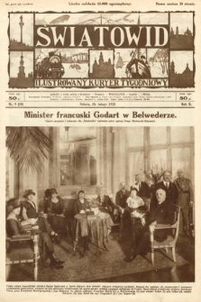 Światowid : ilustrowany kuryer tygodniowy. 1925, nr 9