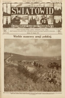 Światowid : ilustrowany kuryer tygodniowy. 1925, nr 34