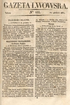 Gazeta Lwowska. 1831, nr 153