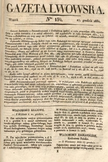 Gazeta Lwowska. 1831, nr 154