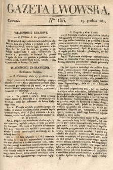 Gazeta Lwowska. 1831, nr 155