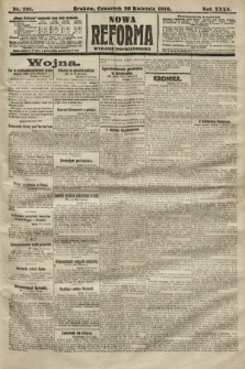 Nowa Reforma (wydanie popołudniowe). 1916, nr 201
