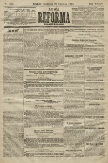 Nowa Reforma (wydanie poranne). 1916, nr 315