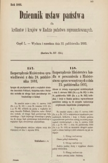 Dziennik Ustaw Państwa dla Królestw i Krajów w Radzie Państwa Reprezentowanych. 1893, cz. 50