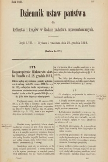 Dziennik Ustaw Państwa dla Królestw i Krajów w Radzie Państwa Reprezentowanych. 1893, cz. 57