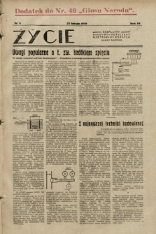 Życie : bezpłatny naukowo-popularny ilustrowany dodatek Głosu Narodu : dodatek do nr 49 „Głosu Narodu”. 1930, nr 8