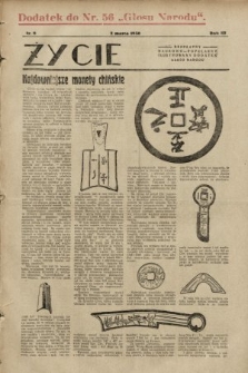 Życie : bezpłatny naukowo-popularny ilustrowany dodatek Głosu Narodu : dodatek do nr 56 „Głosu Narodu”. 1930, nr 9