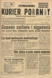 Krakowski Kurier Poranny : niezależny organ demokratyczny. 1938, nr 93