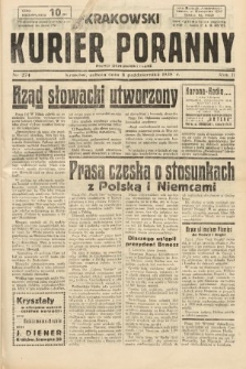 Krakowski Kurier Poranny : pismo demokratyczne. 1938, nr 274