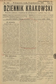 Dziennik Krakowski. 1896, nr 242