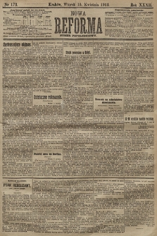 Nowa Reforma (numer popołudniowy). 1913, nr 173