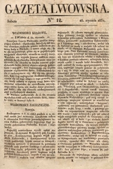 Gazeta Lwowska. 1832, nr 12