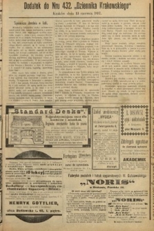 Dodatek do 432 numeru Dziennika Krakowskiego. 1897