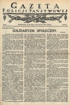 Gazeta Policji Państwowej. 1922, nr 5